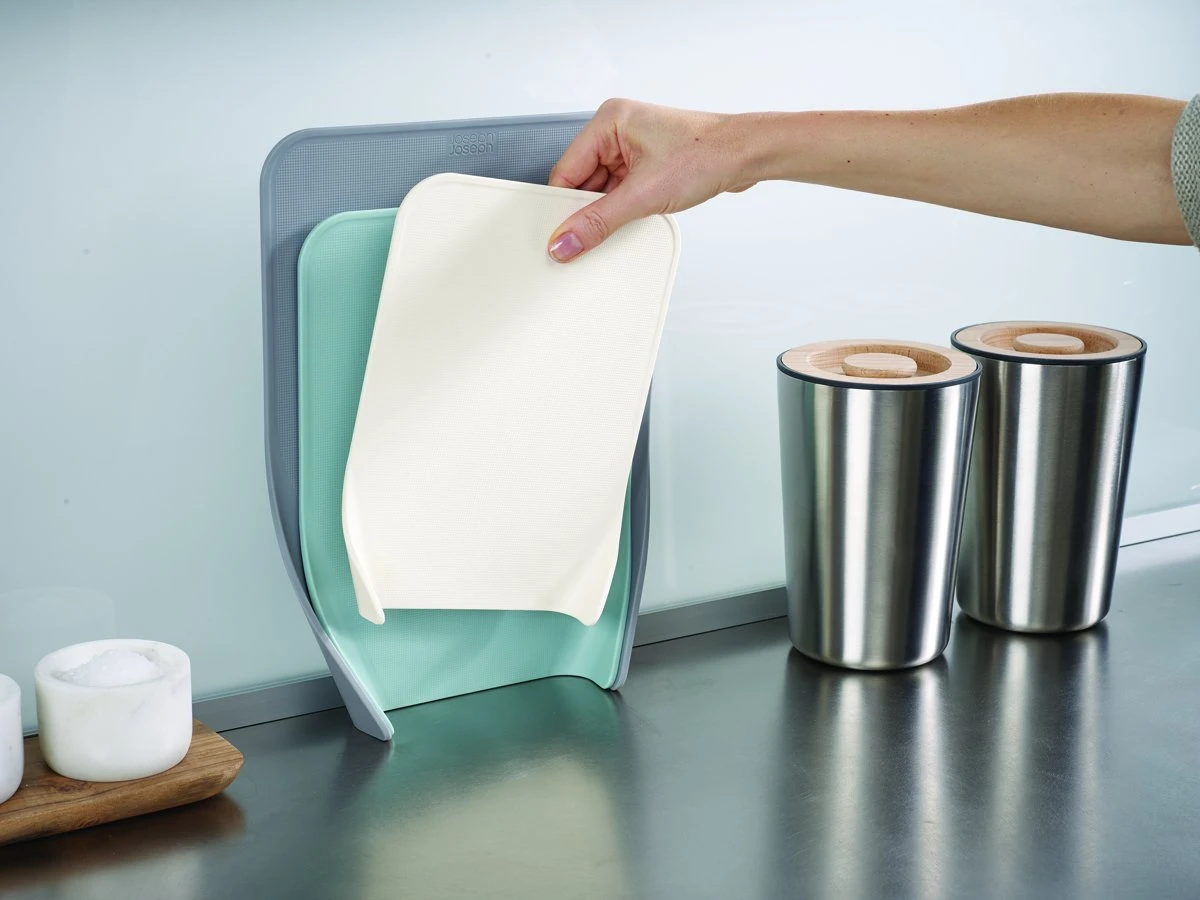 Joseph Joseph Snijplankenset - Nest Chop - Blauw - 3-Delig 4 Joseph Joseph Snijplankenset - Nest Chop - Blauw - 3-Delig - Afbeelding 2