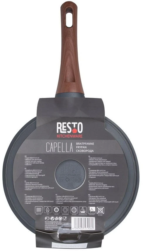 Resto Kitchenware Koekenpan Capella - ø 24 Cm - Standaard Anti-aanbaklaag 8 Resto Kitchenware Koekenpan Capella - ø 24 Cm - Standaard Anti-aanbaklaag - Afbeelding 6