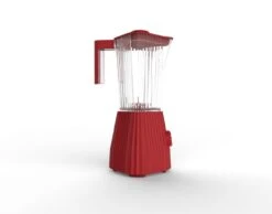 Alessi Blender Plissé - 5 Snelheden + Turbostand - Rood - Michele De Lucchi - 1.5 Liter - MDL09 R 9 Alessi Blender Plissé - 5 Snelheden + Turbostand - Rood - Michele De Lucchi - 1.5 Liter - MDL09 R -Thuiskeuken Alessi Blender1