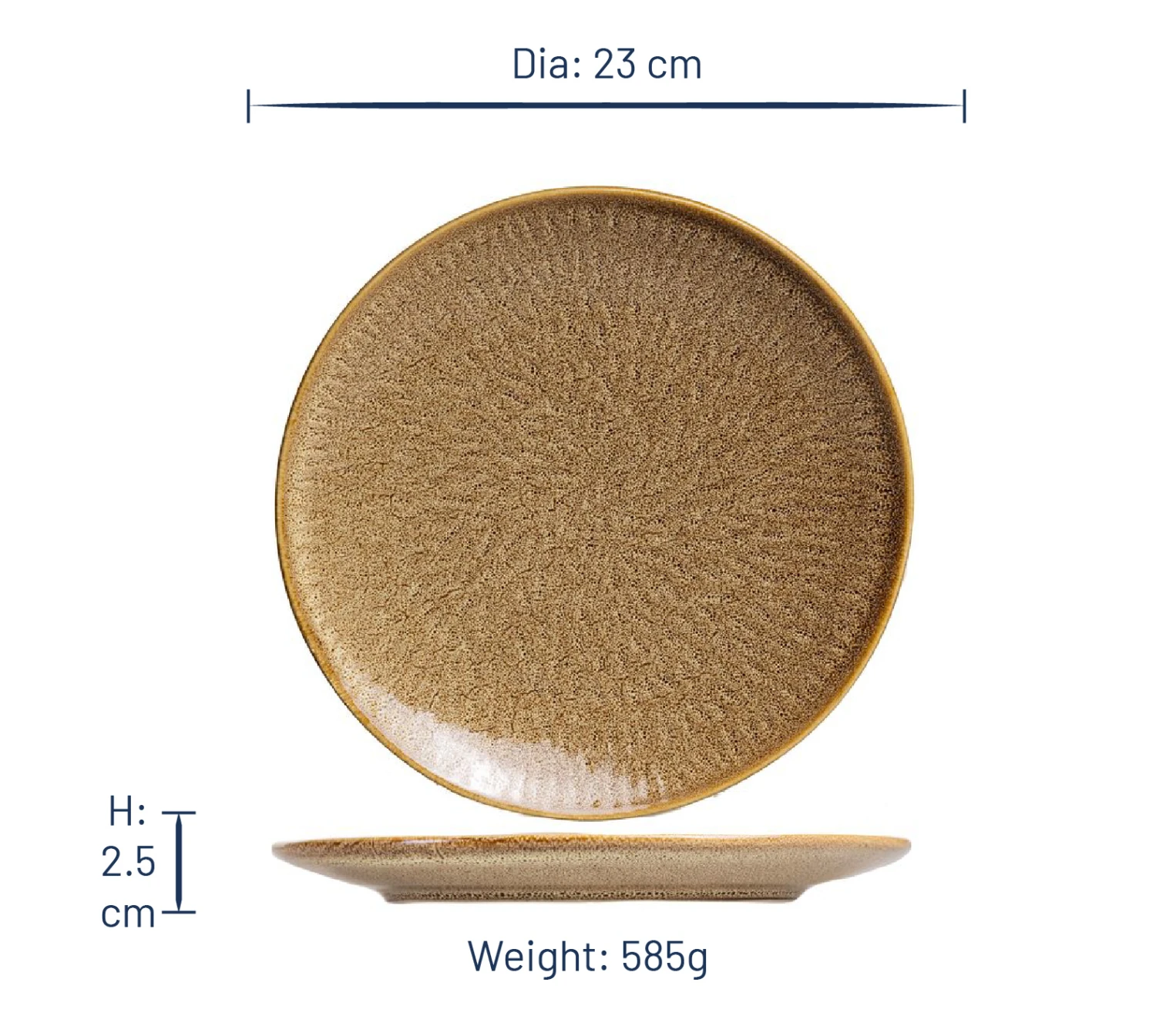 Jay Hill Serviesset Alderney - 16-delig / 4 Personen - Bruin/Geel 11 Jay Hill Serviesset Alderney - 16-delig / 4 Personen - Bruin/Geel - Afbeelding 9