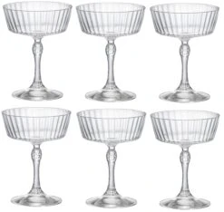 Bormioli Rocco Cocktailglazen America 20's - 270 Ml - 6 Stuks