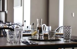 Bormioli Rocco Waterglazen Line - Blauw - 290 Ml - 6 Stuks 11 Bormioli Rocco Waterglazen Line - Blauw - 290 Ml - 6 Stuks -Thuiskeuken Bormioli Glas Line Transparant 29 cl 1