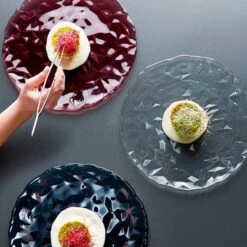 Bormioli Rocco Pizzabord / Onderbord Diamond Transparant ø 33 Cm 8 Bormioli Rocco Pizzabord / Onderbord Diamond Transparant ø 33 Cm -Thuiskeuken Bormioli Onderbord Diamond Sfeer