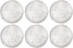 Bormioli Rocco Pizzabord / Onderbord Diamond - Transparant - ø 33 Cm - 6 Stuks