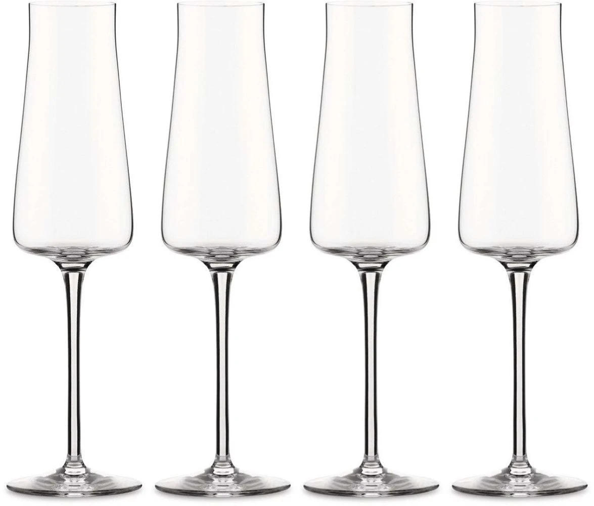 Alessi Champagneglas Eugenia - 4 Stuks - NF09/09 - Door Naoto Fukasawa 3 Alessi Champagneglas Eugenia - 4 Stuks - NF09/09 - Door Naoto Fukasawa
