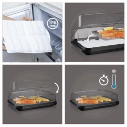 Vacu Vin Koelhoudplaat Active Cool Plate - Zwart 8 Vacu Vin Koelhoudplaat Active Cool Plate - Zwart -Thuiskeuken CoolPlate Instructions 2