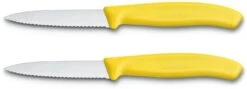 Victorinox Schilmes Swiss Classic - Geel - Gekarteld - 2 Stuks