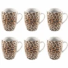 Studio Tavola Mokken Leopard 340 Ml - 6 Stuks 2 Studio Tavola Mokken Leopard 340 Ml - 6 Stuks -Thuiskeuken Eigen merken