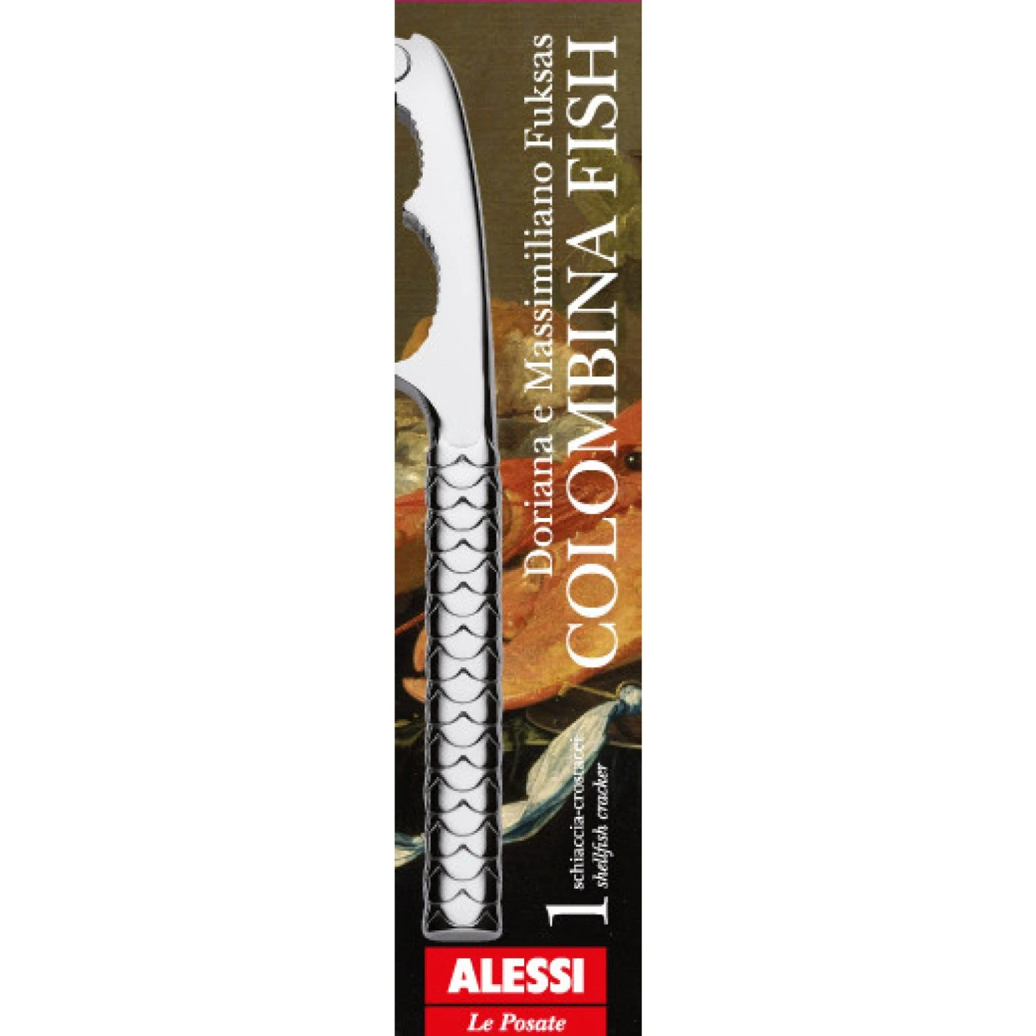 Alessi Kreeftenkraker Colombina Fish - FM06/42 - Door Doriana & Massimiliano Fuksas 6 Alessi Kreeftenkraker Colombina Fish - FM06/42 - Door Doriana & Massimiliano Fuksas - Afbeelding 4