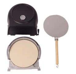 Fernus & Friends Pizza Oven - Voor Fornuis - Black Matted - Voor ø 26 Cm Pizza's -Thuiskeuken Fernus zwart 3 delig