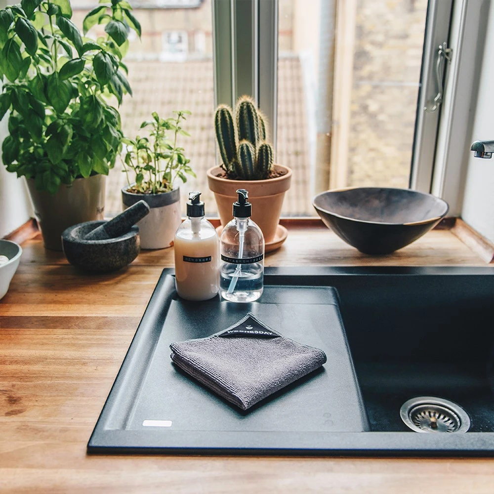 Klud Vaatdoekjes Grijs 30 X 30 - 7 Stuks 5 Klud Vaatdoekjes Grijs 30 X 30 - 7 Stuks - Afbeelding 3