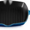 Le Creuset Grillpan Signature - Azure - 26 X 26 Cm - Geëmailleerde Anti-aanbaklaag -Thuiskeuken LC 20231011 HL PS FS 20183262200422 002
