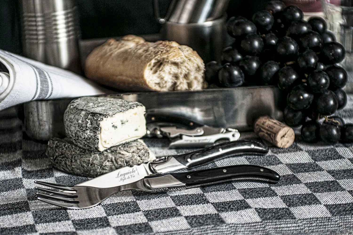 Laguiole Style De Vie Steakvorken Luxury Line Zwart Ebbenhout 6 Stuks 5 Laguiole Style De Vie Steakvorken Luxury Line Zwart Ebbenhout 6 Stuks - Afbeelding 3