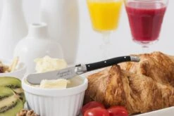 Laguiole Style De Vie Botermessen Zwart - 4 Stuks -Thuiskeuken Laguiole botermes Zwart kl 2 1