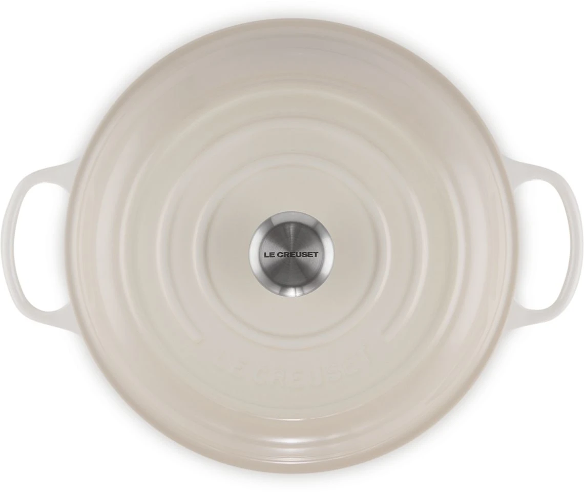 Le Creuset Braadpan Signature - Campagnard - Meringue - ø 30 Cm / 3.5 Liter 5 Le Creuset Braadpan Signature - Campagnard - Meringue - ø 30 Cm / 3.5 Liter - Afbeelding 3