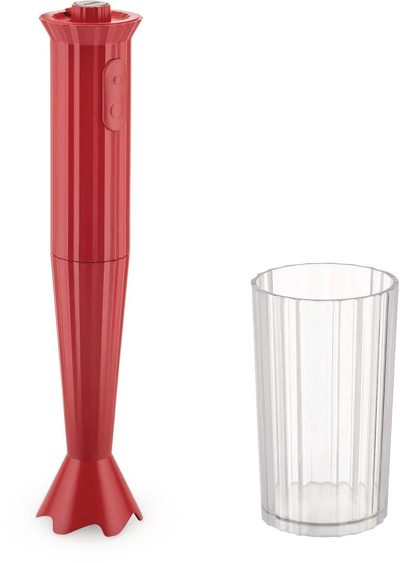 Alessi Staafmixer Plissé - 2 Standen - Rood - Michele De Lucchi - MDL10 R 3 Alessi Staafmixer Plissé - 2 Standen - Rood - Michele De Lucchi - MDL10 R