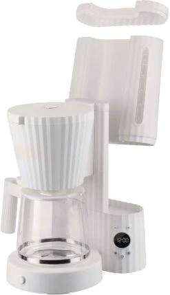 Alessi Filter-koffiezetapparaat Plissé - 1.5 Liter - Wit - Michele De Lucchi - MDL14 W 11 Alessi Filter-koffiezetapparaat Plissé - 1.5 Liter - Wit - Michele De Lucchi - MDL14 W -Thuiskeuken MDL14 W 04 1x1 A4 3500pxl