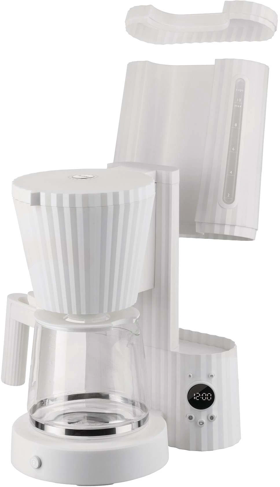Alessi Filter-koffiezetapparaat Plissé - 1.5 Liter - Wit - Michele De Lucchi - MDL14 W 6 Alessi Filter-koffiezetapparaat Plissé - 1.5 Liter - Wit - Michele De Lucchi - MDL14 W - Afbeelding 4