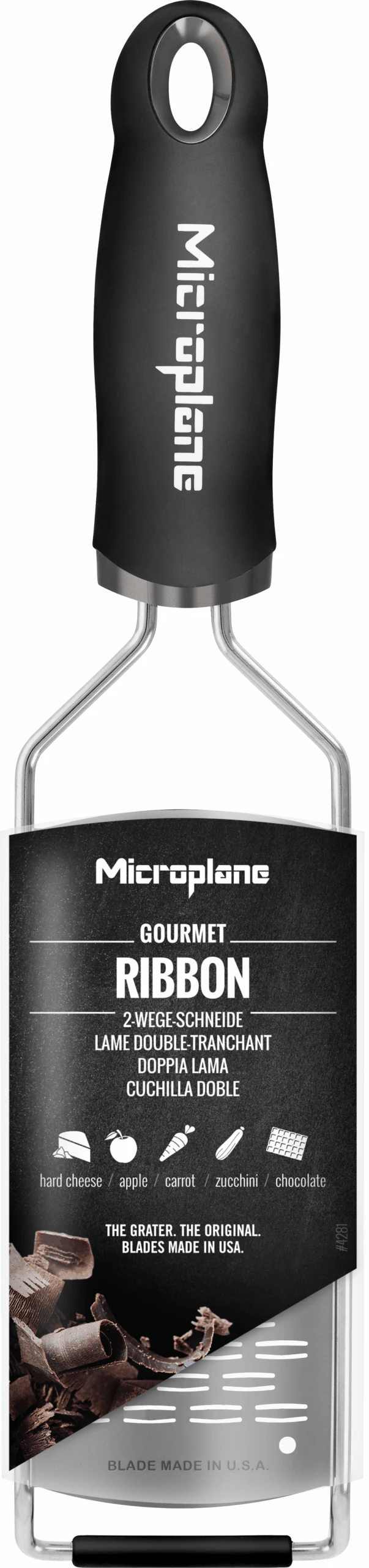 Microplane Rasp Gourmet - Medium Ribbon - RVS 5 Microplane Rasp Gourmet - Medium Ribbon - RVS - Afbeelding 3