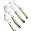 Laguiole Style De Vie Bestekset Premium Line - Parelmoer - 24 Delig / 6 Personen -Thuiskeuken PrCouvParel