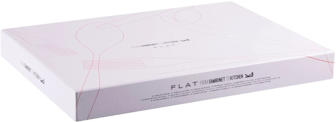 Sambonet Bestekset Flat - Goud - 30 Delig / 6 Personen 6 Sambonet Bestekset Flat - Goud - 30 Delig / 6 Personen - Afbeelding 4