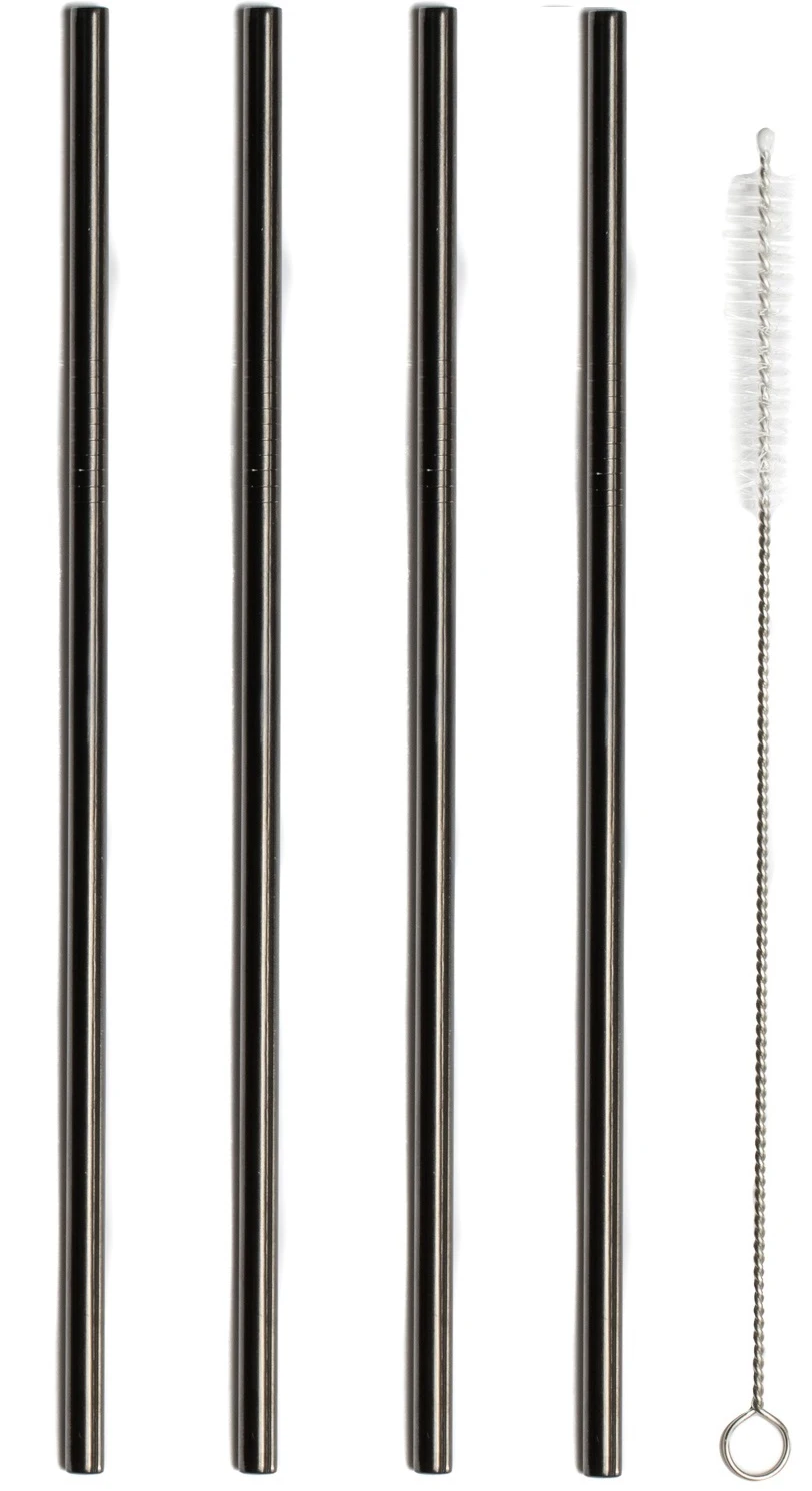 Sareva Herbruikbare Rietjes - Met Borstel - Zwart - 4 Stuks 7 Sareva Herbruikbare Rietjes - Met Borstel - Zwart - 4 Stuks - Afbeelding 5