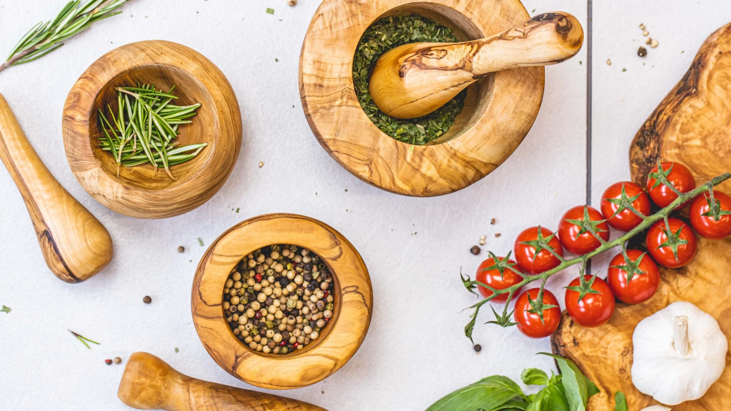 Jay Hill Vijzel Tunea - Olijfhout - ø 12 Cm 4 Jay Hill Vijzel Tunea - Olijfhout - ø 12 Cm - Afbeelding 2