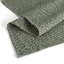 Walra Keukendoeken Set Cubes Uni, Stripes & Blocks Legergroen 50 X 70 Cm - 3 Stuks -Thuiskeuken WALRA KT DRYWITHCUBESUNI 50X70 ARMYGREEN PS 2