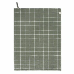 Walra Keukenhanddoek Cubes Legergroen 50 X 70 Cm -Thuiskeuken WALRA KT DRYWITHCUBES 50X70 ARMYGREEN PS 1 1024x1024