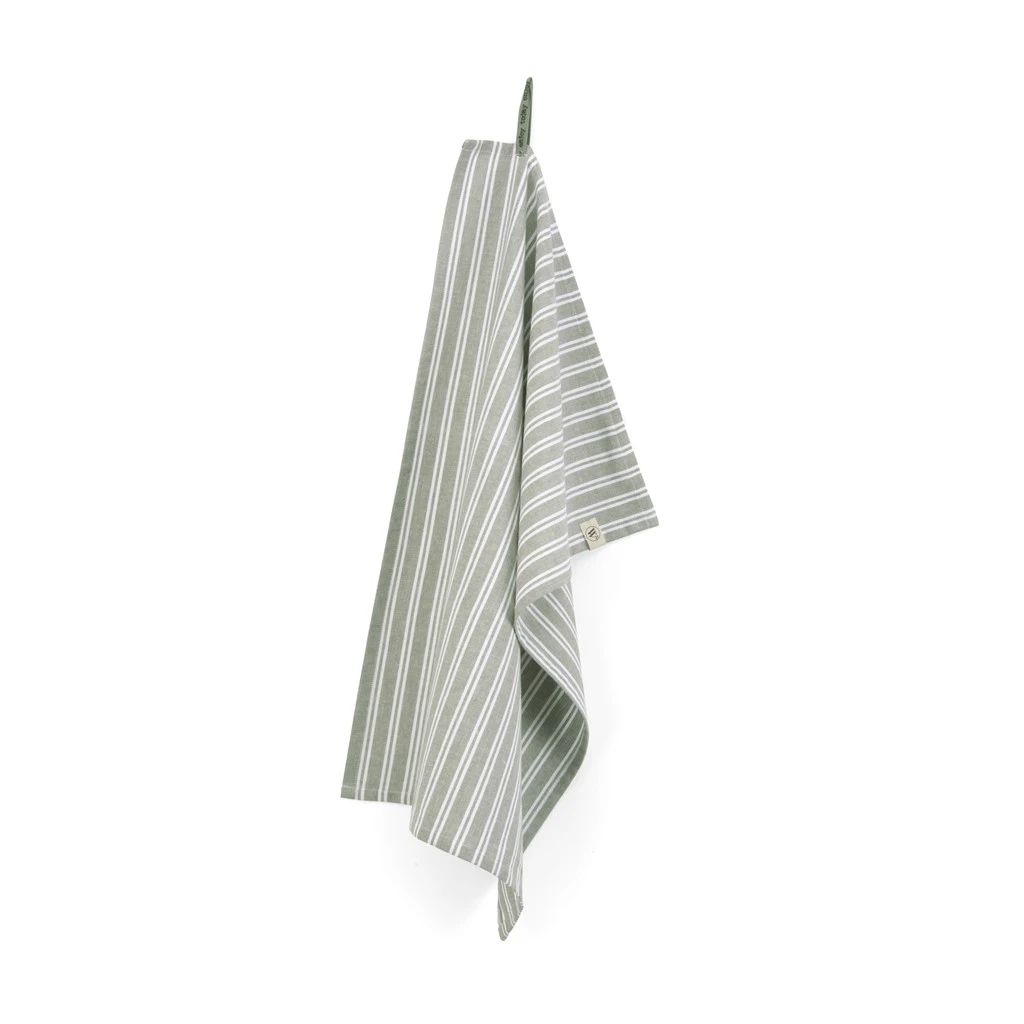 Walra Theedoek Stripes Legergroen 50 X 70 Cm 3 Walra Theedoek Stripes Legergroen 50 X 70 Cm