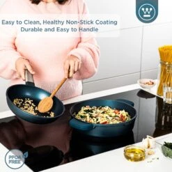 Westinghouse Hapjespan Performance - Bravery Blue - ø 28 Cm / 4.1 Liter - Standaard Anti-aanbaklaag 15 Westinghouse Hapjespan Performance - Bravery Blue - ø 28 Cm / 4.1 Liter - Standaard Anti-aanbaklaag -Thuiskeuken WCCC0095L28BL 4