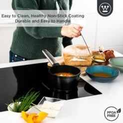 Westinghouse Steelpan Performance - Blissful Black - ø 18 Cm / 1.9 Liter 14 Westinghouse Steelpan Performance - Blissful Black - ø 18 Cm / 1.9 Liter -Thuiskeuken WCSP0095N18BK 4