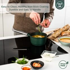 Westinghouse Steelpan Performance - Gracious Green - ø 18 Cm / 1.9 Liter -Thuiskeuken WCSP0095N18SG 4