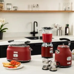 Westinghouse Blender Retro Collections - Cranberry Red - 1.5 Liter - WKBE221RD -Thuiskeuken WKBE221RD Retro Table Blender 5