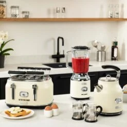 Westinghouse Blender Retro Collections - Vanilla White - 1.5 Liter - WKBE221WH -Thuiskeuken WKBE221WH Retro Table Blender 5 600x600 1