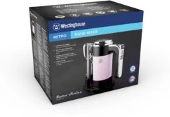 Westinghouse Handmixer Retro Collections - 6 Standen - Roze - WKHM250PK -Thuiskeuken WKHM250PK