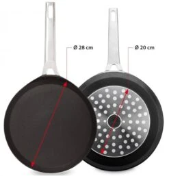 Valira Pannenkoekenpan Aire - ø 28 Cm - Standaard Anti-aanbaklaag 10 Valira Pannenkoekenpan Aire - ø 28 Cm - Standaard Anti-aanbaklaag -Thuiskeuken crepepan2