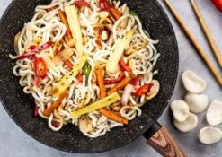 Westinghouse Wokpan Marble Wood - ø 30 Cm - Standaard Anti-aanbaklaag 7 Westinghouse Wokpan Marble Wood - ø 30 Cm - Standaard Anti-aanbaklaag -Thuiskeuken dsvsdc