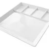 Fonduebord / Gourmetbord - 5 Vakken - Wit - 24 X 24 Cm -Thuiskeuken gourmet bord