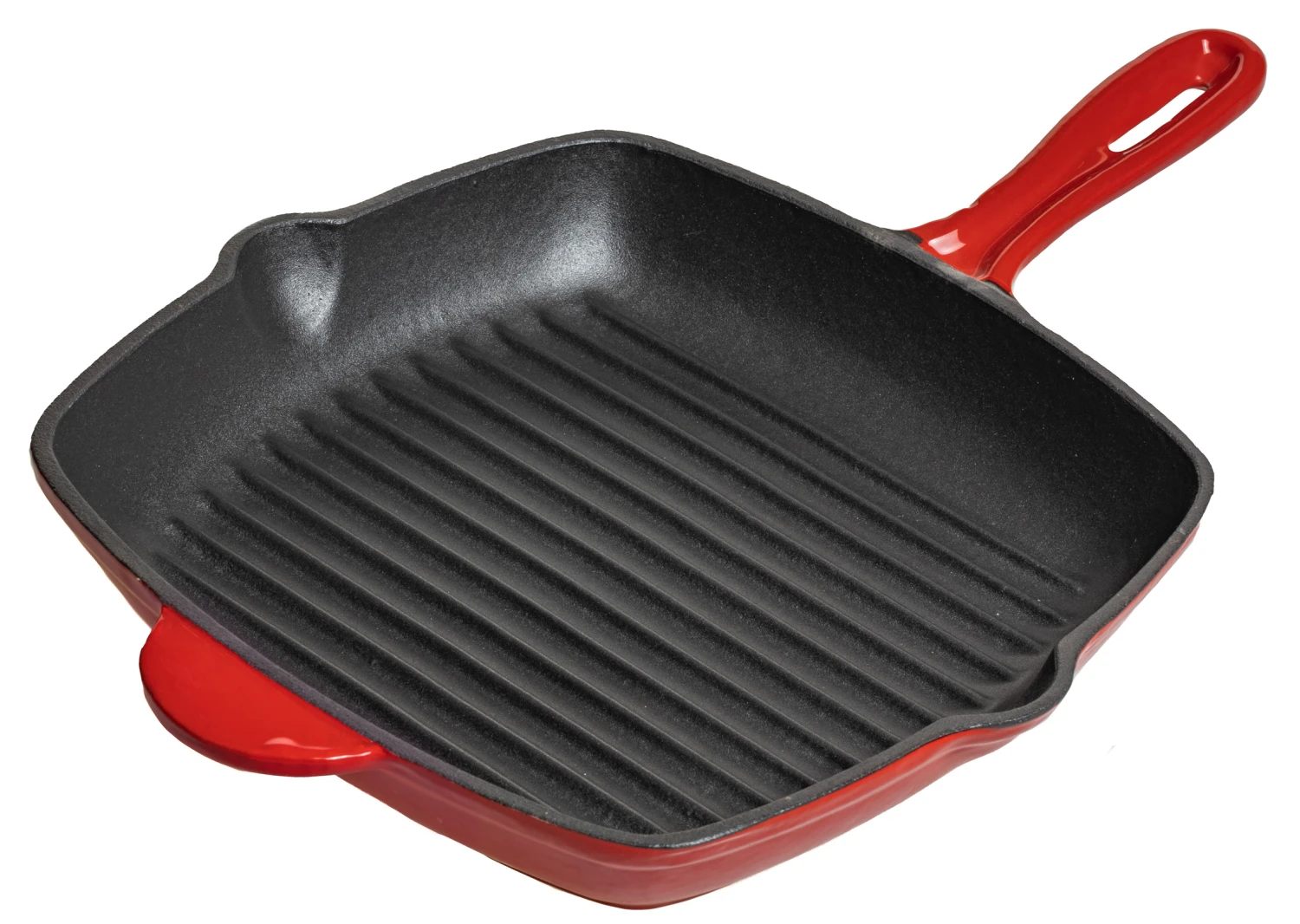 Blackwell Grillpan - Gietijzer - Rood - 27 X 27 Cm - Zonder Anti-aanbaklaag 3 Blackwell Grillpan - Gietijzer - Rood - 27 X 27 Cm - Zonder Anti-aanbaklaag