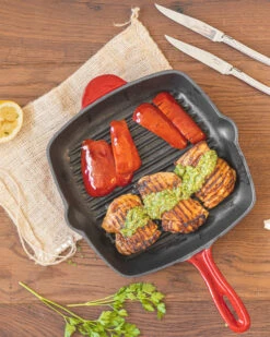 Blackwell Grillpan - Gietijzer - Rood - 27 X 27 Cm - Zonder Anti-aanbaklaag 8 Blackwell Grillpan - Gietijzer - Rood - 27 X 27 Cm - Zonder Anti-aanbaklaag -Thuiskeuken item 25 1