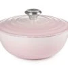 Le Creuset Braadpan Signature - Marmite - Shell Pink - ø 24 Cm / 3.1 Liter 1 Le Creuset Braadpan Signature - Marmite - Shell Pink - ø 24 Cm / 3.1 Liter -Thuiskeuken le creuset braadpan marmite shell pink 24cm 1
