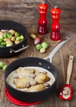 Le Creuset Hapjespan Les Forgées TNS - ø 24 Cm / 3.3 Liter - Standaard Anti-aanbaklaag 6 Le Creuset Hapjespan Les Forgées TNS - ø 24 Cm / 3.3 Liter - Standaard Anti-aanbaklaag -Thuiskeuken le creuset sauteerpan recht 24cm sfeer