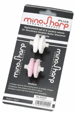 Minosharp Reserve Wieltjes Voor Minosharp Waterslijper 0440 - 2 Stuks 9 Minosharp Reserve Wieltjes Voor Minosharp Waterslijper 0440 - 2 Stuks -Thuiskeuken minosharp slijpset verpakking 440