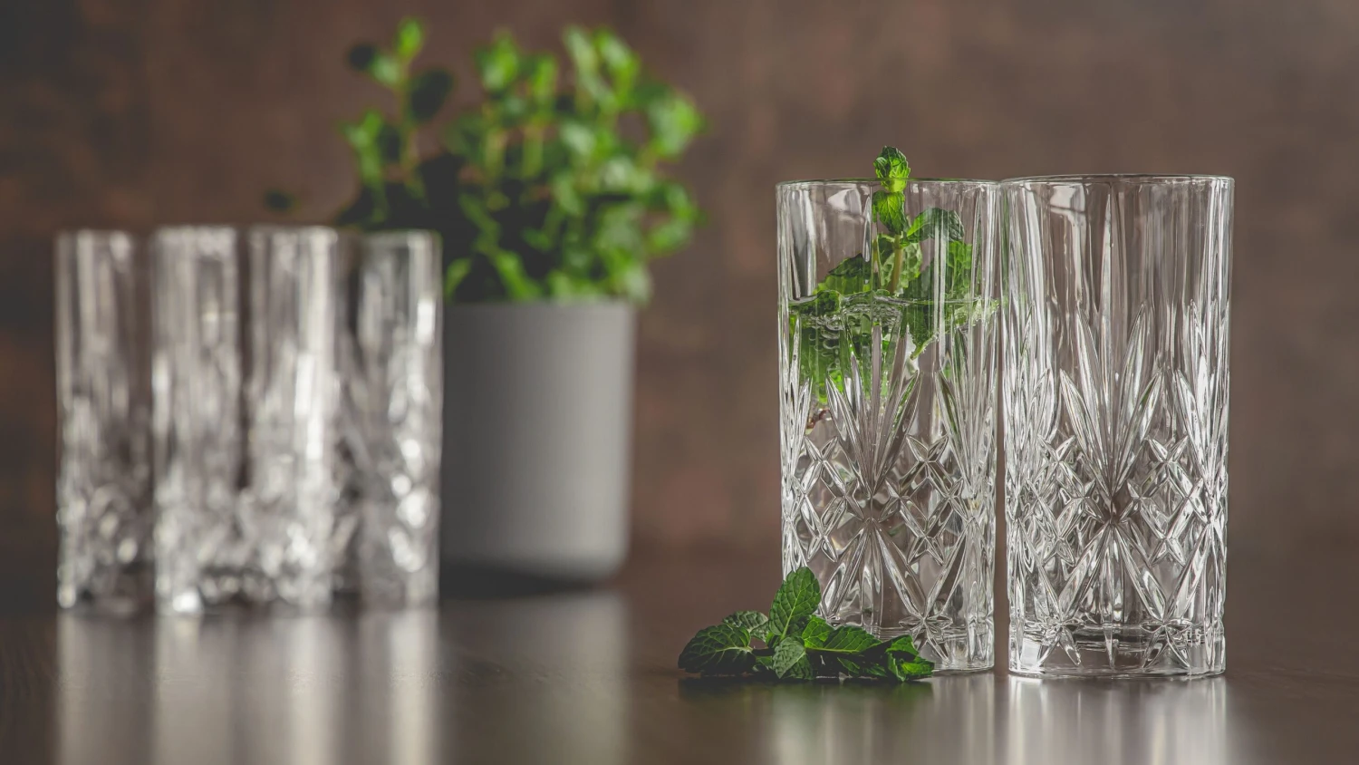 Cookinglife Glazenset (cocktailglazen & Longdrinkglazen) Moy - 12 Delige Set 6 Cookinglife Glazenset (cocktailglazen & Longdrinkglazen) Moy - 12 Delige Set - Afbeelding 4