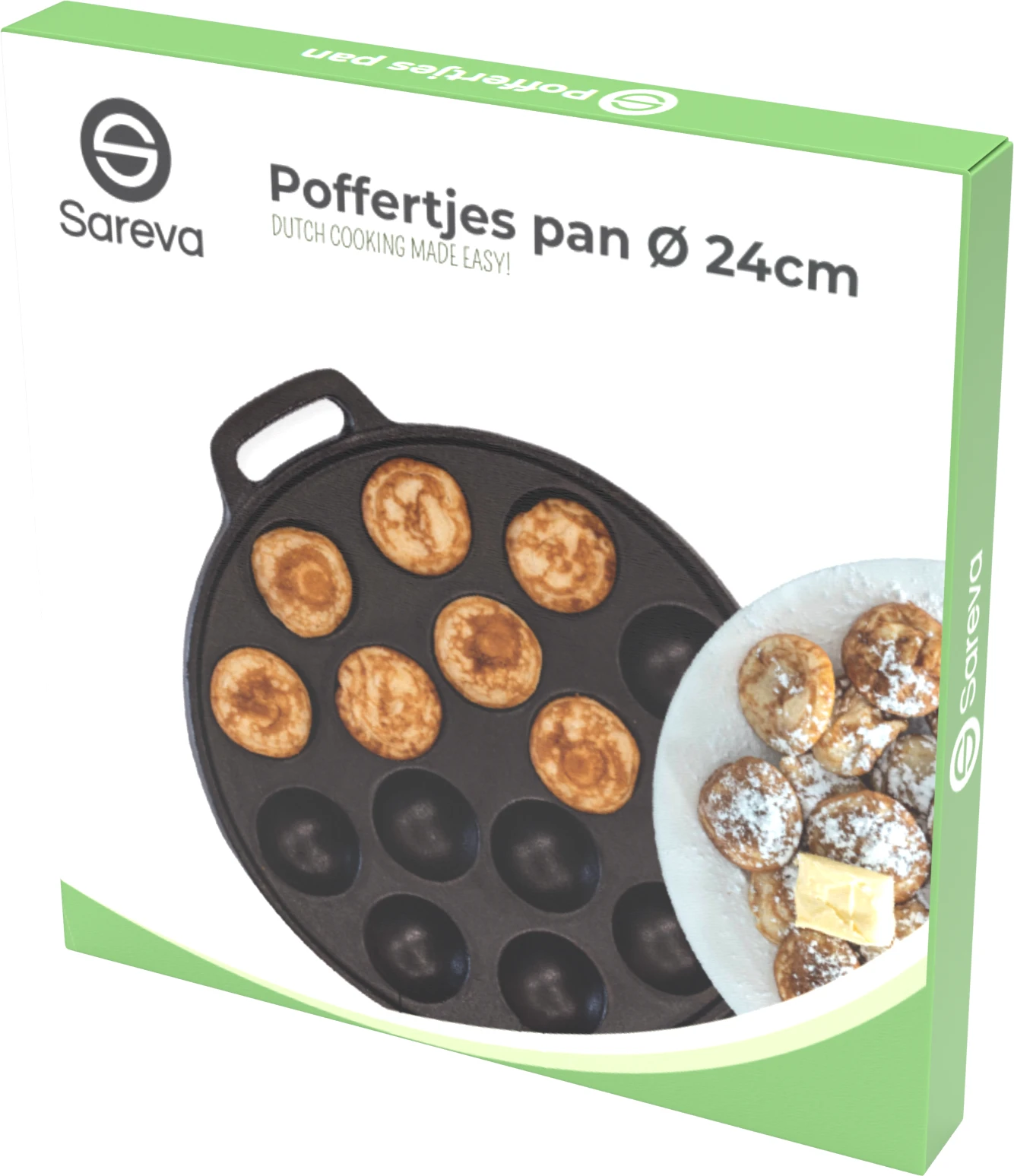 Sareva Poffertjespan - Gietijzer - ø 24 Cm - 19 Poffertjes 7 Sareva Poffertjespan - Gietijzer - ø 24 Cm - 19 Poffertjes - Afbeelding 5