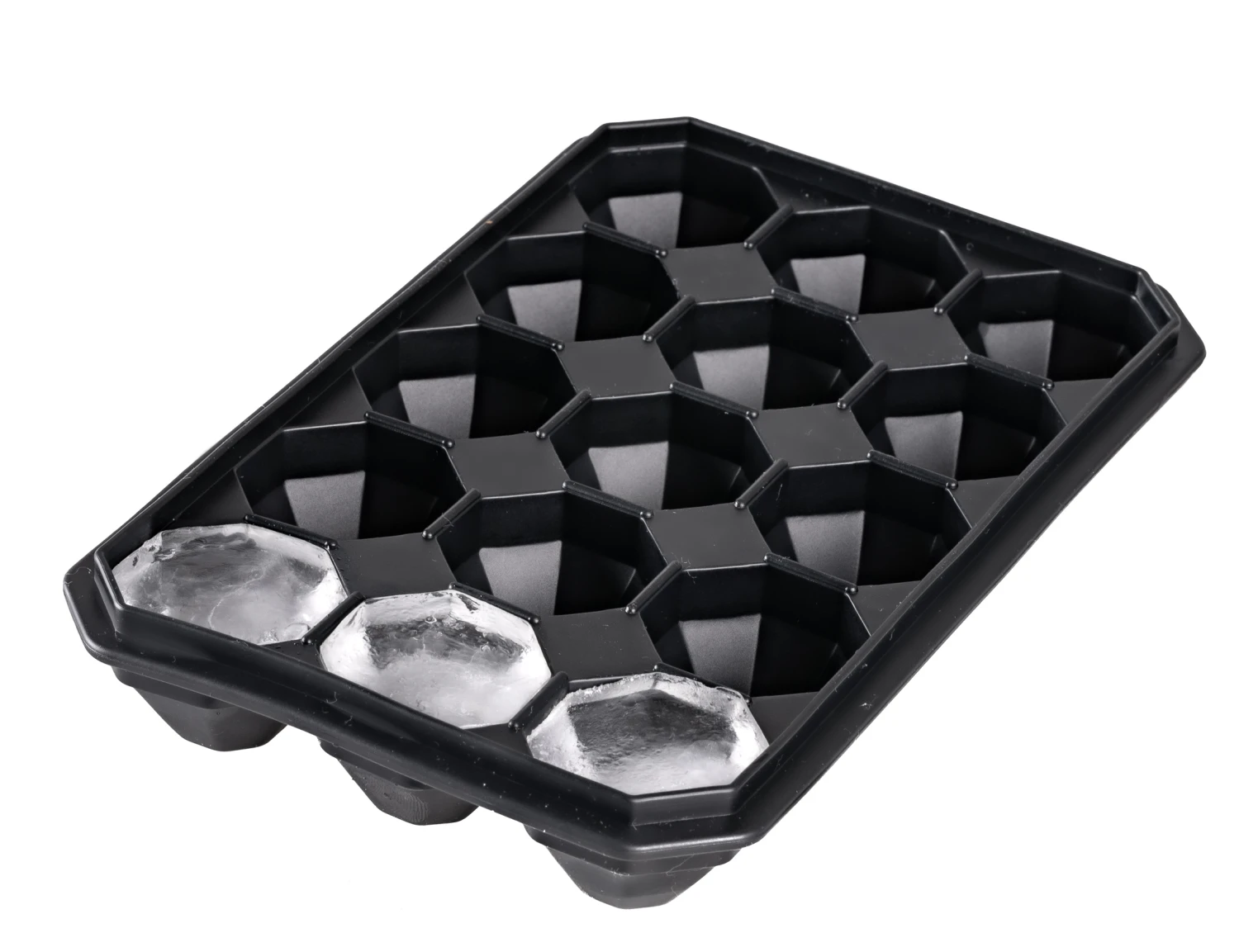 Sareva IJsblokjesvorm Diamonds - 15 Diamant Vormige Ijsblokjes - Siliconen - Easy Release - Herbruikbaar