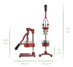 Sareva Citruspers - Gietijzer - Hevelmodel - Rood -Thuiskeuken red 1@2x 80