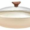 Sambonet Hapjespan Rock 'n' Rose - Creme - ø 28 Cm / 3.6 Liter - Standaard Anti-aanbaklaag 2 Sambonet Hapjespan Rock 'n' Rose - Creme - ø 28 Cm / 3.6 Liter - Standaard Anti-aanbaklaag -Thuiskeuken sambonet hapjespan rock n rose roze