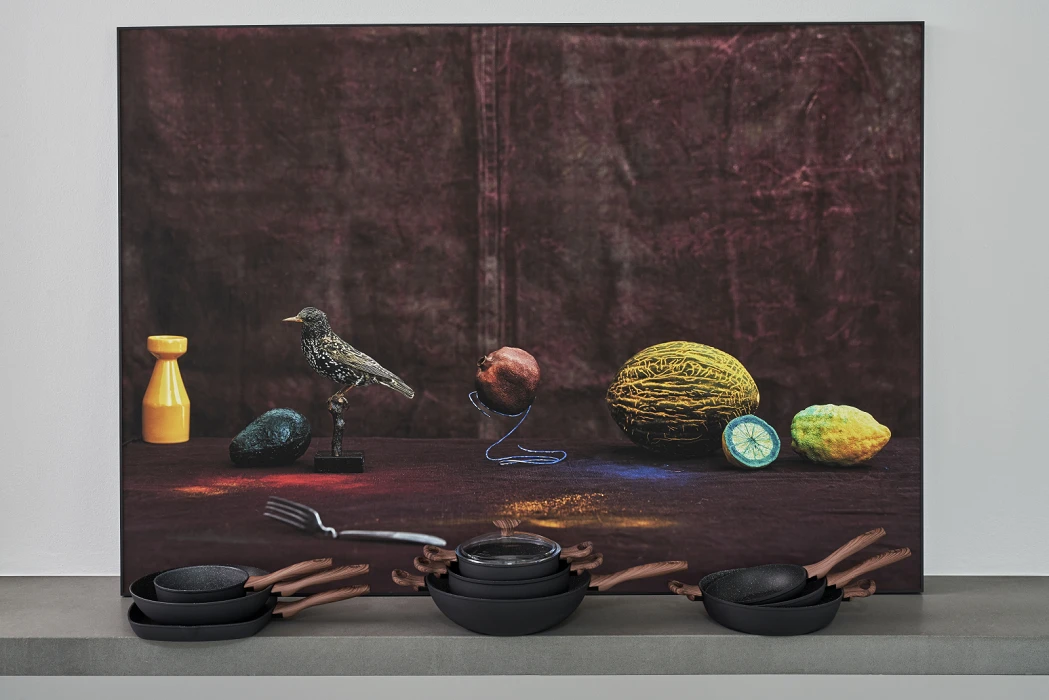 Sambonet Hapjespan Rock 'n' Rose - Zwart - ø 28 Cm / 3.6 Liter - Standaard Anti-aanbaklaag 4 Sambonet Hapjespan Rock 'n' Rose - Zwart - ø 28 Cm / 3.6 Liter - Standaard Anti-aanbaklaag - Afbeelding 2